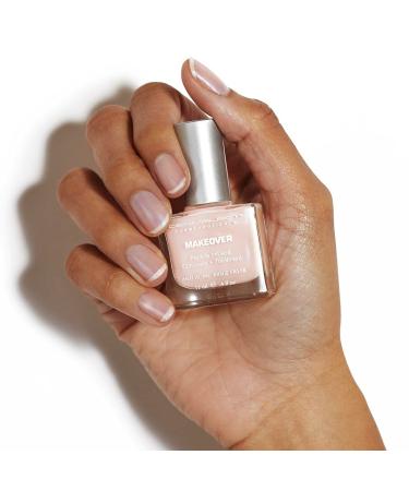 Dermelect Makeover Ridge Filler - Nail Base Coat with Keratin Peptides, Pentavitin & Vitamin B5 - Hydrating, Strengthening, and Concealing Treatment for Nail Ridges, Yellowing, Dryness - 0.4 oz - Buy Online on GoSupps.com