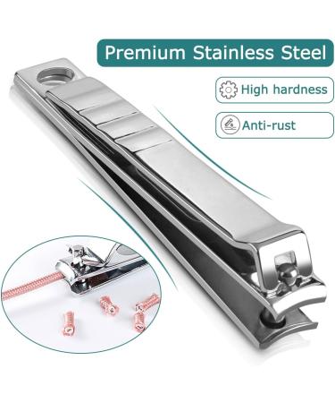 6mm Wide Jaw Extra Large Toenail Clippers for Thick Nails - Professional Heavy Duty Cutter for Men, Women, Seniors - Includes Nail File - Pedicure Manicure Kit - Buy Online on GoSupps.com