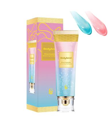 BodyAccel Nicotinamide Dazzle White Toothpaste Toothpaste Fresh Breath Niacinamide Repair and Protect Teeth Toothpaste for Sensitive Teeth and Cavity Prevention Antiplaque Natural Peppermint (1)