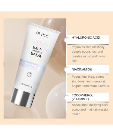 Buy SPF Tinted Moisturizer BB Cream | Full-Coverage Foundation Primer & Skin Perfecting Beauty Balm SPF 30 - Buy Online on GoSupps.com