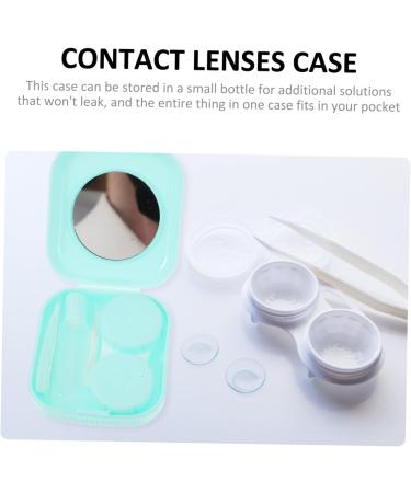 Partykindom Portable Contact Lens Case Set - 9 Containers with Mirror & Care Solution - Ideal for Travel & Cosmetics - Buy Online on GoSupps.com