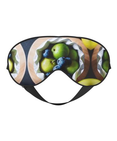 Fruit Picture Print Ultra-Soft Light-Blocking Eye Mask for Optimal Comfort and Restful Sleep