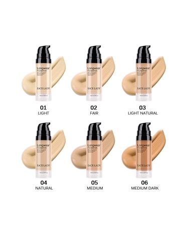 SACE LADY Matte Liquid Foundation 15ml - Long-Wearing Medium-Full Coverage Poreless Face Makeup in Light Natural Shade - Buy Online on GoSupps.com