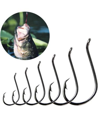 150PCS Circle Hooks Saltwater Fishing Hooks Kit | High Carbon Steel Offset Octopus Catfish Hooks Assortment | Sizes #1-5/0 - Buy Online on GoSupps.com