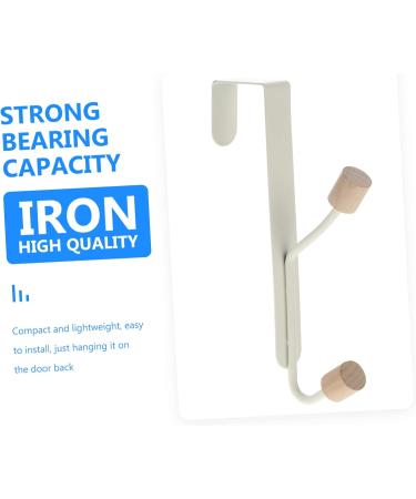 Cabilock 2pcs Dual-Hook Clothes Hanger Behind Clothing Storage Back Creative Towel Cabinet Punch- Coat - Buy Online on GoSupps.com