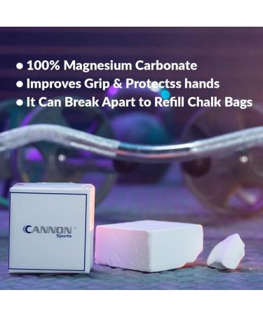 Cannon Sports White Gym Chalk Blocks (8-Pack) for Weightlifting, Gymnastics, and Rock Climbing | Magnesium Carbonate Chalk for Athletes - Buy Online on GoSupps.com