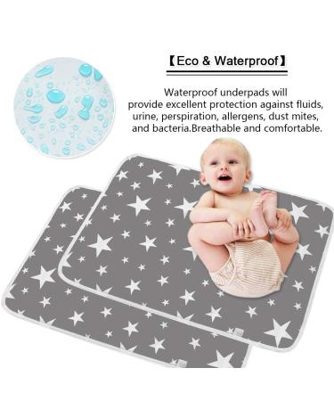 Saconell Baby Wrap Pad Set - Portable Waterproof Changing Pads for Babies & Toddlers (50x70cm 2 Gray) - Ideal for On-the-Go Diaper Changes - Buy Online on GoSupps.com