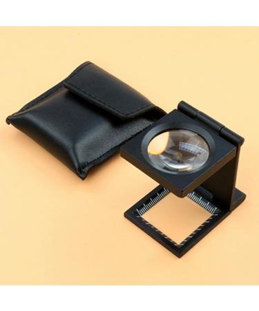 Magnifying Glasses Educational Hobby Magnifiers Portable 15X Folding Glass Lens Magnifier Metal Tri-Fold Comfortable Anniversary