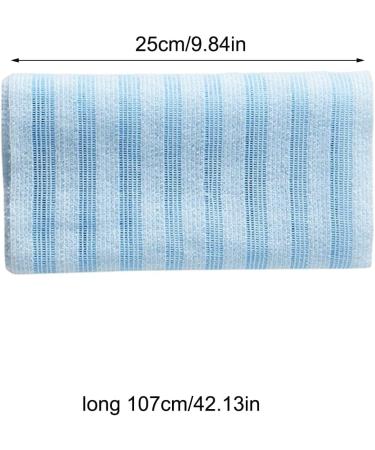 Serviette exfoliante double face pour le corps de toilette japonais pour le nettoyage massage gommage pour toutes les peau hommes femmes personnes g es adultes spa douche Bleu Clair - Buy Online on GoSupps.com