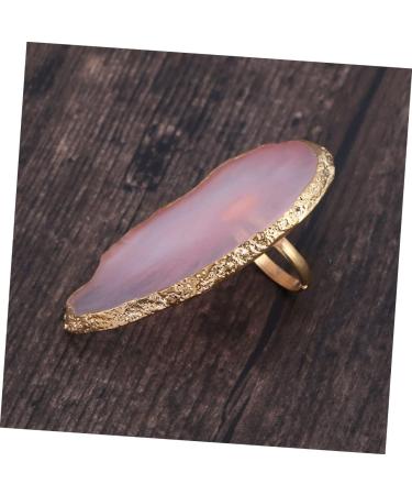 HAKIDZEL Mini Finger Manicure Palette Adjustable Nail Art Accessory with Unique Agate Texture Pink for Personal Professional Use Lightweight Easy to Store M Pink - Buy Online on GoSupps.com