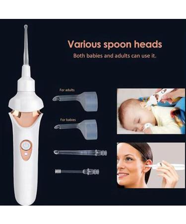 GYMO Electric Ear Wax Cleaning Kit with Light - Adult & Kids Ear Suction Scoop Set - Buy Online on GoSupps.com