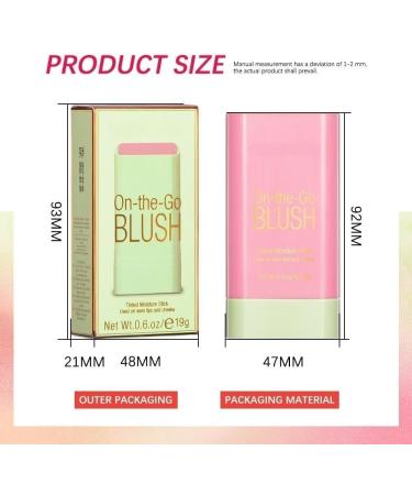 PICKX On-the-Go Makeup Blush Stick Tinted Moisture Stick Shadow Lips Cheek Blusher Creamy Makeup Long Lasting Natural Nude Makeup for All Skin (pink) - Buy Online on GoSupps.com
