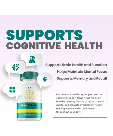 Neuro Defender Supplement Capsules NeuroDefender Natural Blend Formula Focus Memory Support and Reviews (5 Pack 300 Capsules) - Buy Online on GoSupps.com
