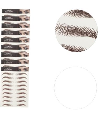 FOMIYES 36 Sheets Waterproof Eyebrow Stickers Lady Tools Fake Eyebrow Stickers Temporary Brow Tattoos 6d Set - Buy Online on GoSupps.com
