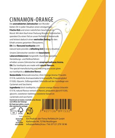 Wunder Toothpick Display (6-Pack) | Flavorful Plastic-Free Chewing Gum | Sugar-Free Cinnamon & Orange for Fresh Breath & Smoking Cessation - Buy Online on GoSupps.com