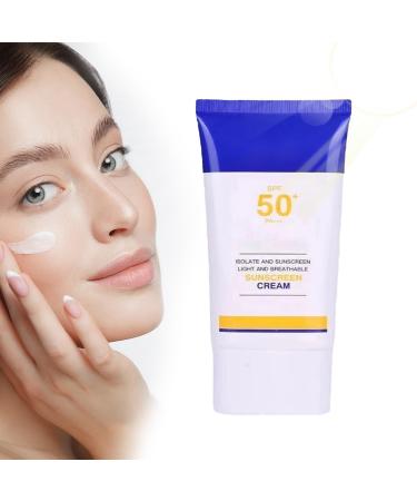 XdealCozyxc 60ml SPF 50 Face Sunscreen Waterproof & Sweat-Proof Sunscreen Face for Summer Daily UV Defense Sunscreen Unisex
