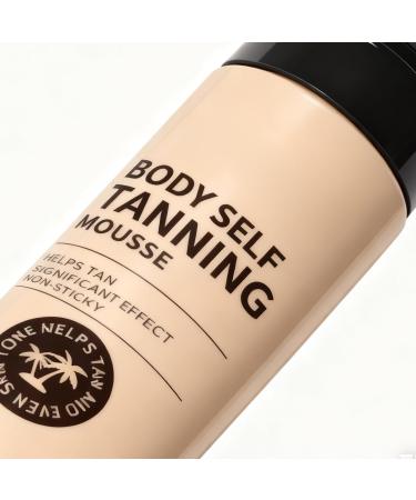 Sunless Tanning Mousse | 100ml Nourishing Tanning Mousse for Skin For Women and Men Outdoors Holidays Beach Wedding Evening Date - Buy Online on GoSupps.com