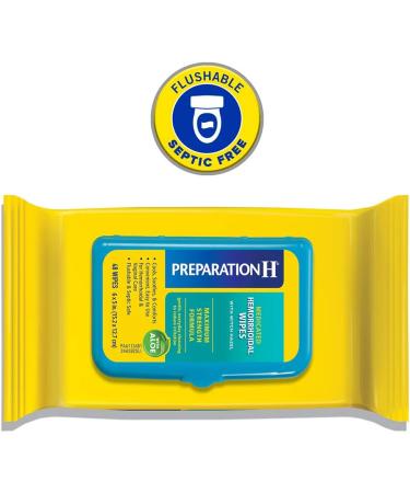 Preparation H Cream (25 g) with Bio-Dyne Hemorrhoid Multi-Symptom Pain Relief & Preparation H Soothing Wipes (48 Count) with Aloe and Witch Hazel Flushable Hemorrhoid Relief Multi-Pack (2 Pack) - Buy Online on GoSupps.com