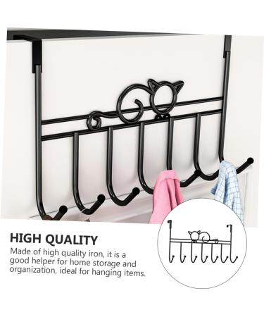 PRETYZOOM 7 Door Hook Coat Hangers Bedroom Door Modern Decor Towel Hooks Coat Hook for Door Strip Shelf Office - Buy Online on GoSupps.com