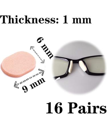 Zooetway 16 Pairs Self-Adhesive Glasses Nose Pads - Non-Slip 1mm Thick Sponge for Comfort & Stability - Ideal for Glasses & Sunglasses - Buy Online on GoSupps.com