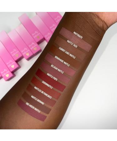 Beauty Bakerie Matte Lipstick - Long Lasting 24hr Wear Highly Pigmented Smooth Finish Waffle Brownie - International Shipping Available - Buy Online on GoSupps.com