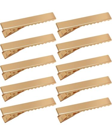 JOYOYO 50 Pcs Small Gold Alligator Clips | 1.75 Inch Metal Crocodile Clips for Kids Hair Accessory DIY Crafts - Buy Online on GoSupps.com