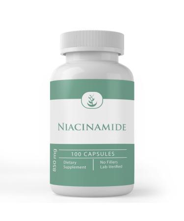 Pure Original Ingredients Niacinamide (Vitamin B3) Pure No Additives Or Fillers Lab Verified 100 Count (Pack of 1)