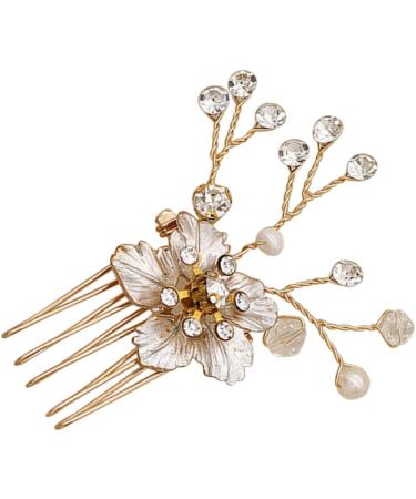 Housoutil 1pc Hair Comb Hair Comb Headdress Jewelry Hair Combs Rhinestone Hair Combs Headhones Flower Hair Accessories Powder Spray Bottle Diamond Headgear Bride Alloy - Buy Online on GoSupps.com