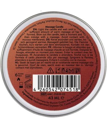 AMORELIE Care: Romantic Massage Candle - Vanilla & Sandalwood for Couples (43ml) | International Shipping Available - Buy Online on GoSupps.com