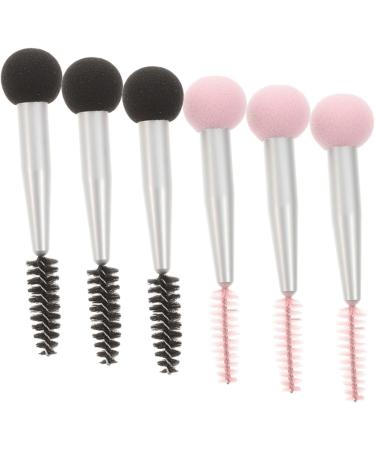 Baluue 12 Pcs Sponge Makeup Brush Makeup Sponge Eyebrow Sponge Brush Make up Sponge Mascara Aluminum Tube - Buy Online on GoSupps.com