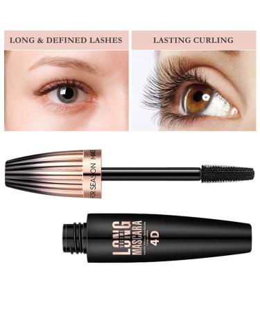 4D Silk Fiber Lash Mascara - Long-Lasting Natural Liquid Eyelash Mascara for Lengthening and Thickening - No Clumping, All Day Wear - 1PC - Buy Online on GoSupps.com