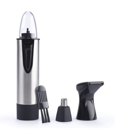 Professional Heavy Duty Nose Ear & Facial Hair Trimmer - Stainless Steel Painless Battery-Operated - Dual Edge Blades for Men & Women (ROC64010 - Buy Online on GoSupps.com