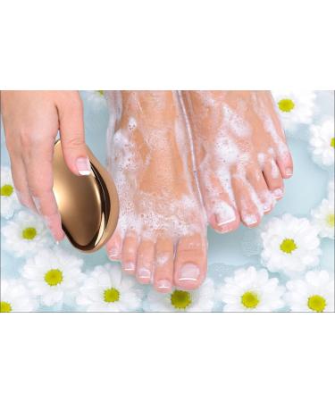 ProBytes Nano Glass Foot Filer/Scraper - High Density Crystal Scrub Exfoliate Wet/Dry Use Targets Heel Cracks Dead/Hard Skin Callus/Corns Pedicure Beauty Care Salon Spa Rinse - Rose Gold - Buy Online on GoSupps.com