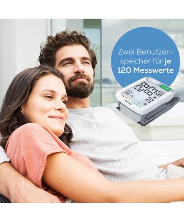 Buy Beurer BC 51 Wrist Blood Pressure Monitor - Clinically Validated XL Display Arrhythmia Detection 240 Storage Fast International Shipping - Buy Online on GoSupps.com