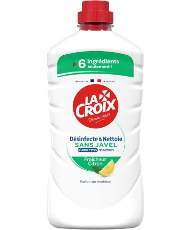 La Croix - Multi-Surface Household Cleaner - Lemon Scent - Bleach Free - Disinfects and Cleans - 1 L Bottle - Buy Online on GoSupps.com