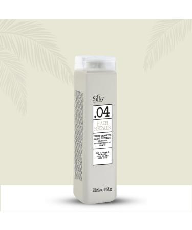 Silky TECHNOBASIC.04 Hair Repair Treat Shampoo 250ml - Hair Repair Shampoo with Argon Oil - Cruelty Free Shampoo for Chemically Damaged Hair - Vegan Friendly Sulfate Free Shampoo with Hydrating Effect