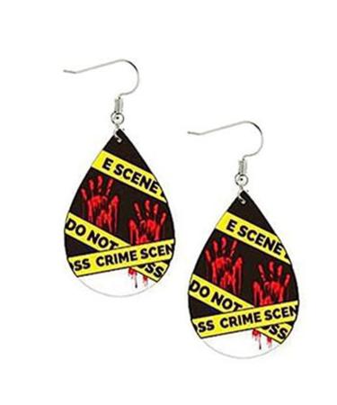 Feylie Halloween earrings Halloween earrings drop earrings Halloween-themed ear jewelry acrylic material ear accessories suitable for Halloween 1