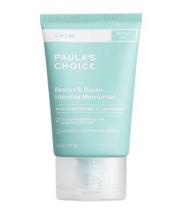 Paula's Choice CALM Intensive Moisturizer for Dry + Sensitive Skin Calms + Soothes Redness Suitable for Rosacea-Prone & Eczema-Prone Skin Fragrance-Free & Paraben-Free 2 Fl Oz.