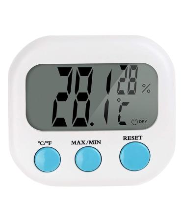 Buy High-Precision Electronic Thermometer & Hygrometer for Home Office and Baby Room | Large Screen Indoor Temperature Monitor - Buy Online on GoSupps.com
