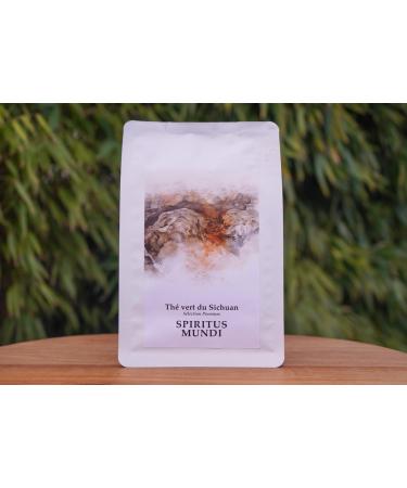 Spiritus Mundi Green tea from the mountains of Sichuan without added flavors whole leaves artisan harvest soft and natural taste 100 g - Buy Online on GoSupps.com