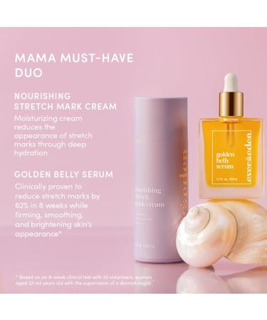 Evereden Nourishing Stretch Mark Cream 4.0 fl oz. & Golden Belly Serum 1.7 fl oz. & Soothing Belly Mask for Stretch Marks - 2nd/3rd Trimester Size 4 pack | 3 Item Bundle Set | Pregnancy Skincare - Buy Online on GoSupps.com