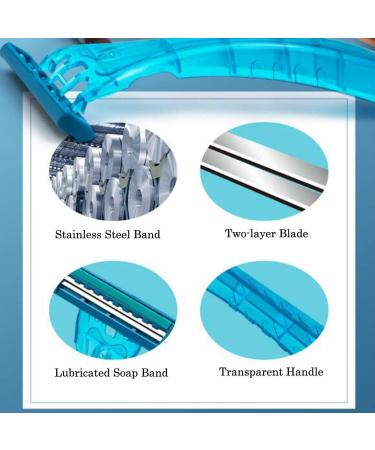 Buy 20X Small Men's Disposable Razors - Blue Wet Dry Shaver HS-L419 | International Shipping Available - Buy Online on GoSupps.com