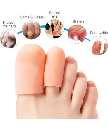 Gel Toe Caps - Toe Protectors for Blister, Corn, Callus, Ingrown Toenails - 10 Pairs - Buy Online on GoSupps.com