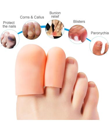 10 Pairs Silicone Toe Caps - Reusable Toe Protectors for Men & Women | Relief for Toe Pain & Nail Loss - Buy Online on GoSupps.com