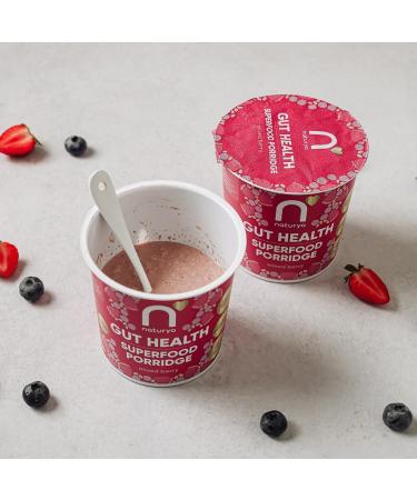 Naturya Mixed Berry Gut Health Superfood Porridge 12 x 55g - High Fiber, Calcium, Protein - Buy Online on GoSupps.com