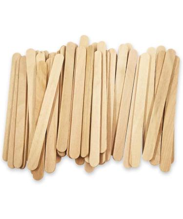 200pcs 4.5 Natural Wooden Food Grade Craft Sticks for DIY Crafts and Ice Cream - Eco-Friendly Popsicle Sticks - Buy Online on GoSupps.com