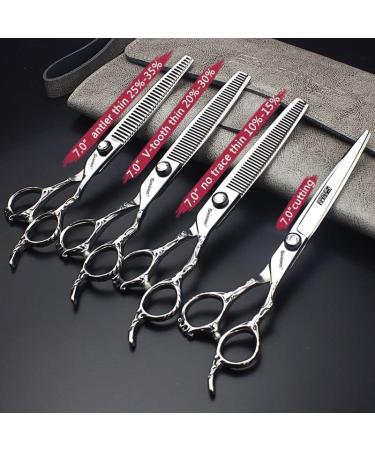 SHARONDS Professional Hair Clippers Set - 6/7/8-Inch Haircut Tools for Precision Styling (4pcs) - International Shipping Available - Buy Online on GoSupps.com
