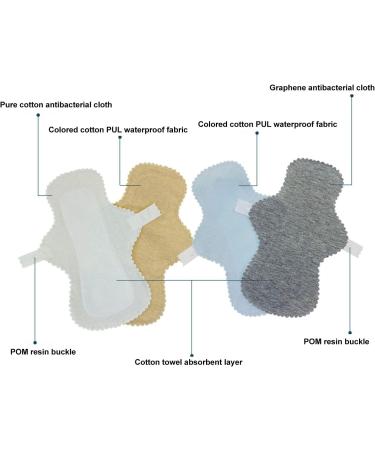 4 Pack Washable Cotton Tampons | Reusable & Leak Proof Feminine Hygiene | Skin Color - Buy Online on GoSupps.com