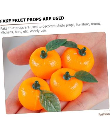 Alipis 50pcs orange cupboard desktop toys plastic teaching aids decorations Model Toy accessories mini Scene Photography Props decorate window False Orange Decor fake fruit - Buy Online on GoSupps.com