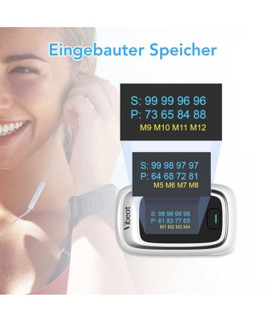 Buy Vibeat Pulse Oximeter - Accurate Oxygen Saturation & Heart Rate Monitor with Alarm | Portable Finger Device for Home Use | Includes Batteries & Lanyard - Buy Online on GoSupps.com
